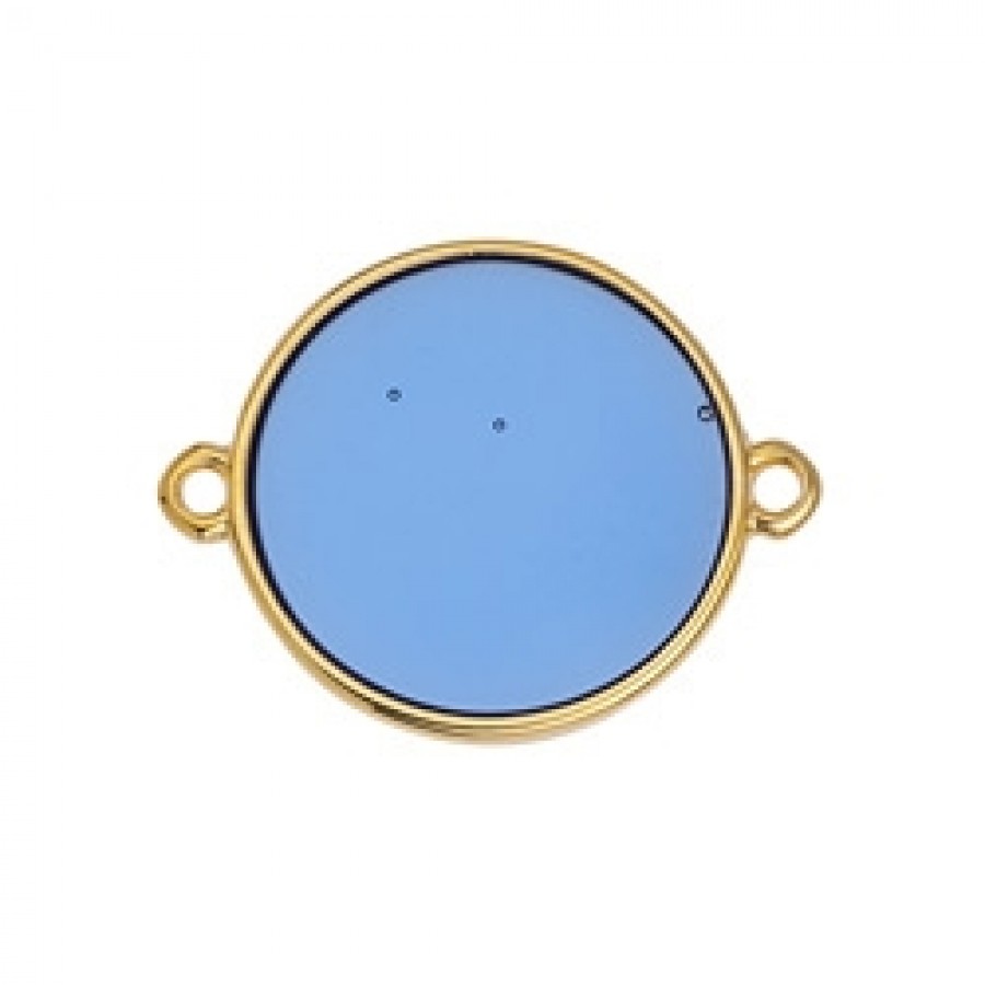 Κύκλος περίγραμμα Bιτρω μπλε 19mm με 2 κρικάκια - τιμή ανά τεμάχιο