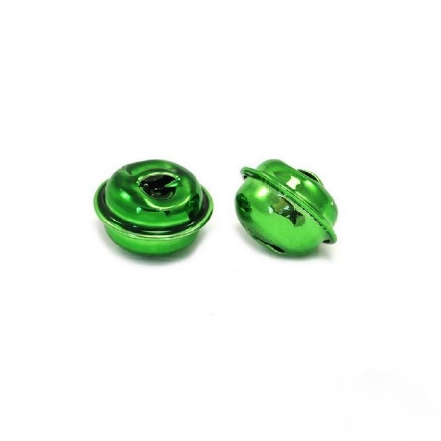 Κουδούνι στρογγυλό 13mm σε πράσινο-ανα τεμάχιο