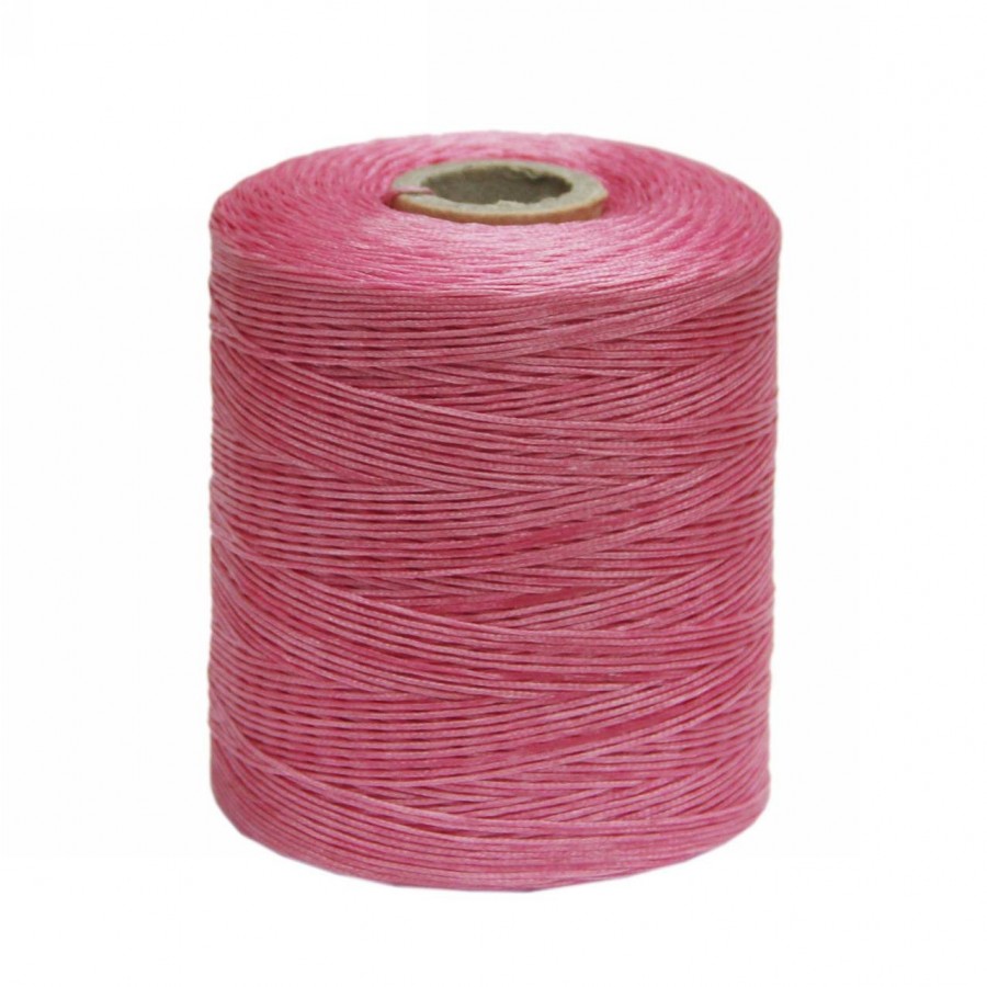 Κορδόνι ελαφρώς κερωμένο 0,8mm σε ροζ χρώμα τιμή ανα μέτρο