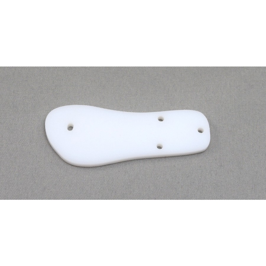 Ακρυλικό (plexiglass) σανδάλι-σαγιοναρα 24x60mm σε λευκό χρώμμα κατάλληλο για μενταγιόν  Τιμή ανα τεμάχιο