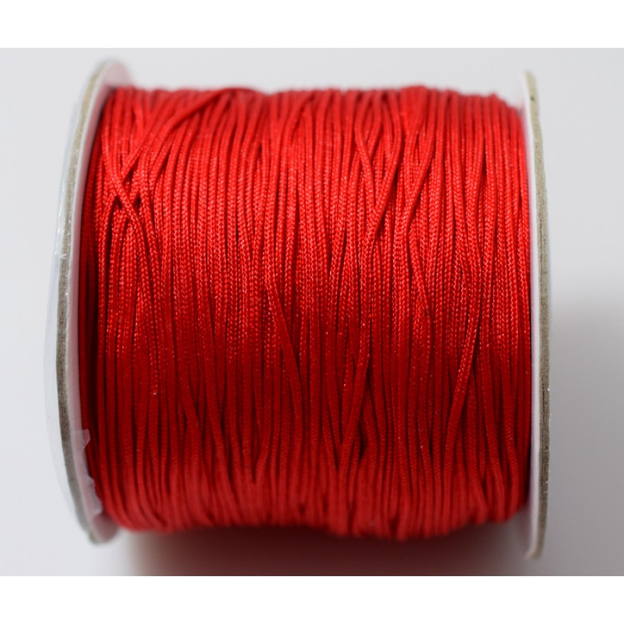Κορδόνι σε κόκκινο χρώμα 0,7mm κατάλληλο για πλεξιματα-μακραμέ Τιμή ανα μέτρο