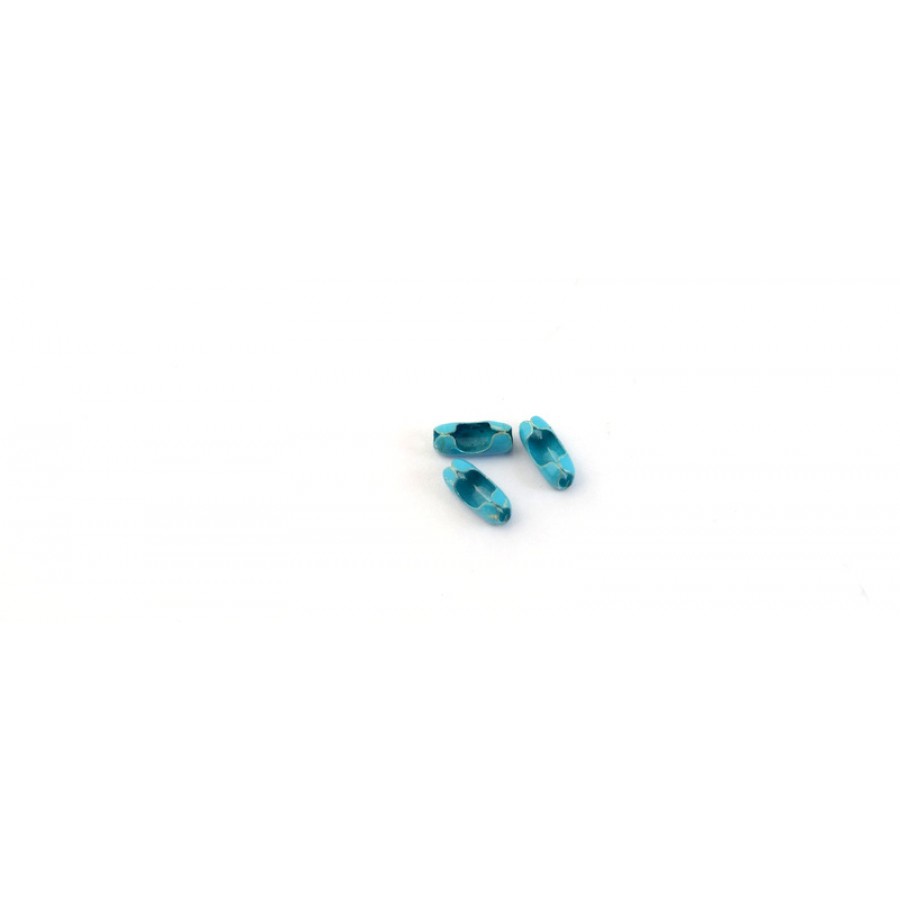 Κουμπωμα για  αλυσίδα"καζανάκι" 2 εώς 3.2mm σε γαλάζιο χρώμα τιμή ανα τεμάχιο