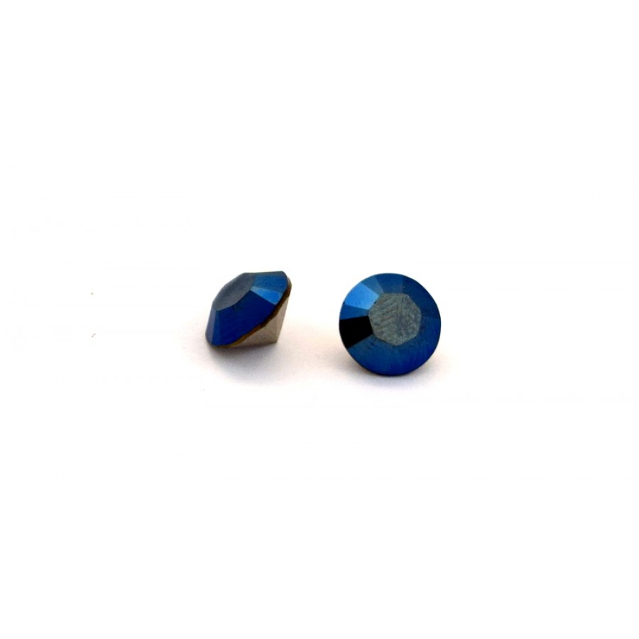 Κρύσταλλο κωνικό SWAROVSKI SS39(~~8.16-8.41mm) σε Crystal Metalic Blue  χρώμα τιμή ανα τεμάχιο