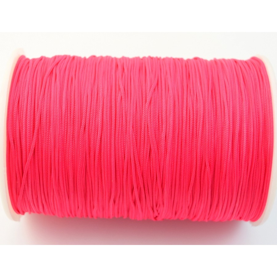 Κορδόνι polyester σε ΦΟΥΞΙΑ χρώμα 1mm κατάλληλο για πλεξιματα-μακραμέ Τιμή ανα μέτρο