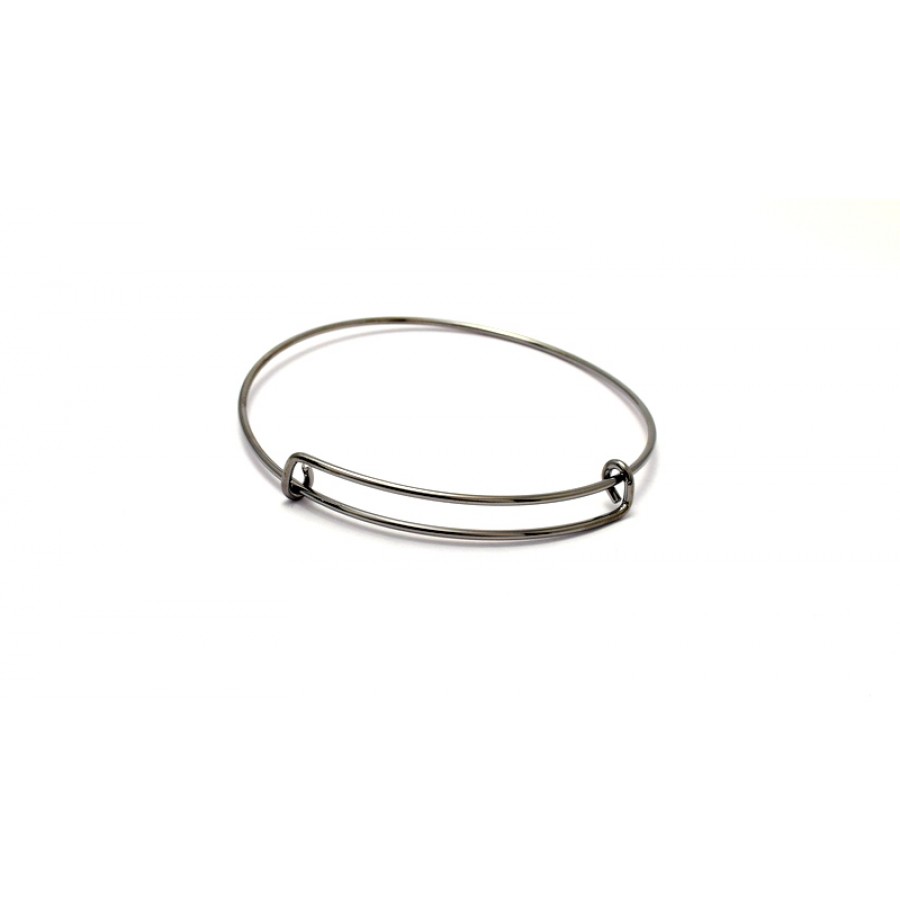 Ορειχάλκινο βραχιόλι που αυξομειώνει 62x1.5mm gun metal τιμη ανα τεμάχιο