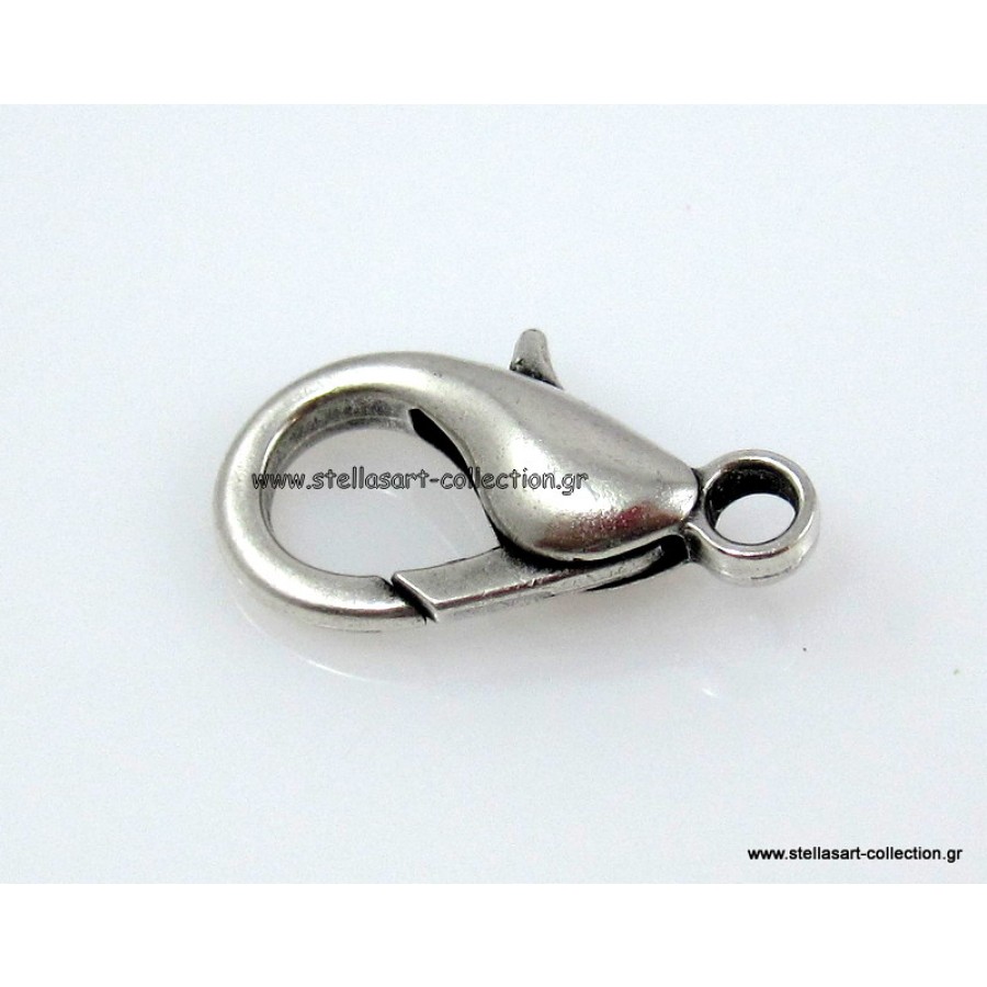 Πολυ μεγαλο καβουρακι  σε ασημί αντικέ 12X23mm     τιμη ανα τεμάχιο
