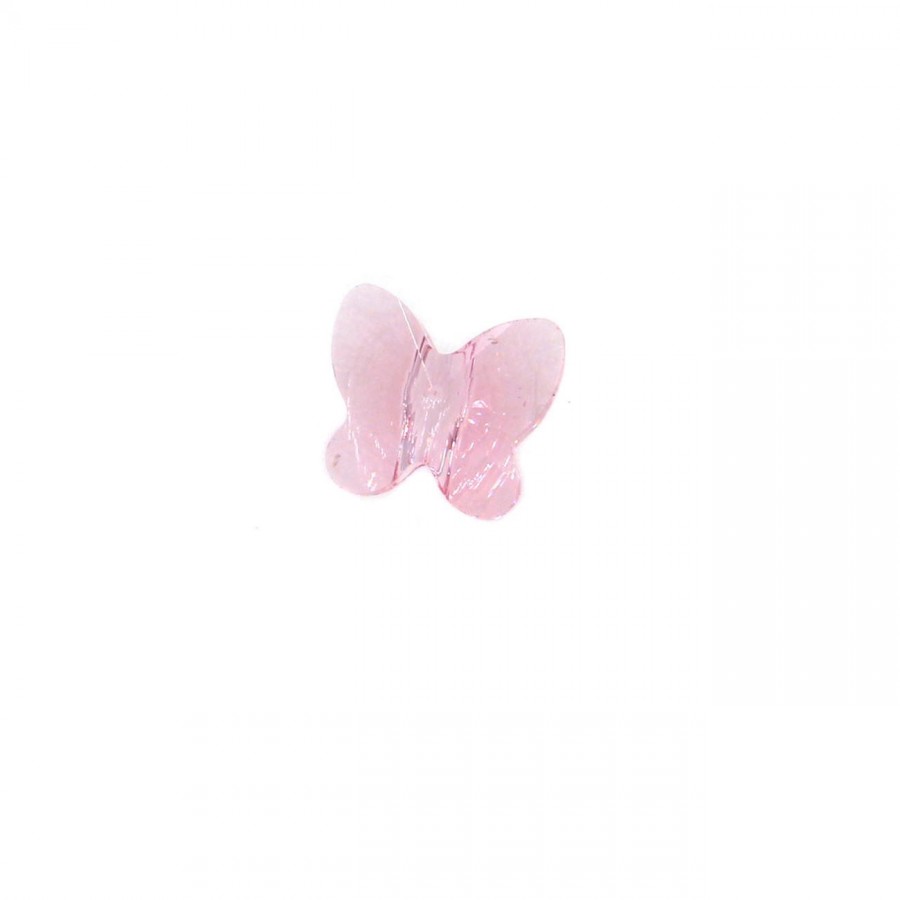 Χάντρα swarovski  πεταλούδα ροζέ - τιμή ανά τεμάχιο