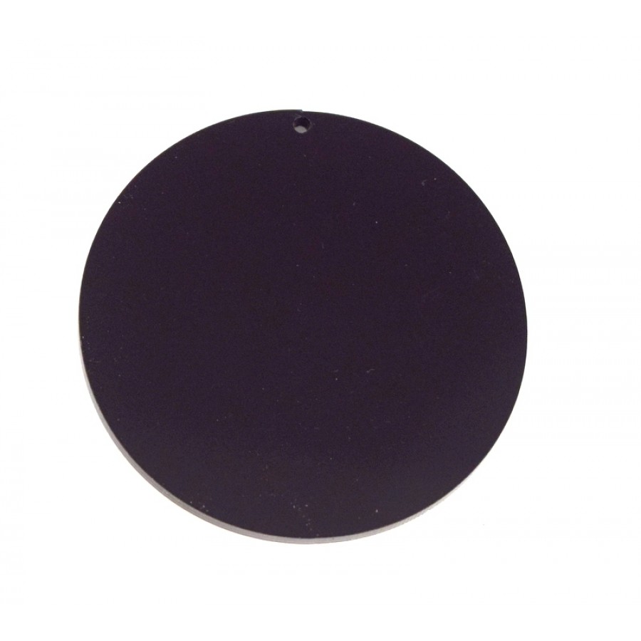 Στρογγυλό κρεμαστό 60mm σε μαύρο χρώμα-ανα τεμάχιο