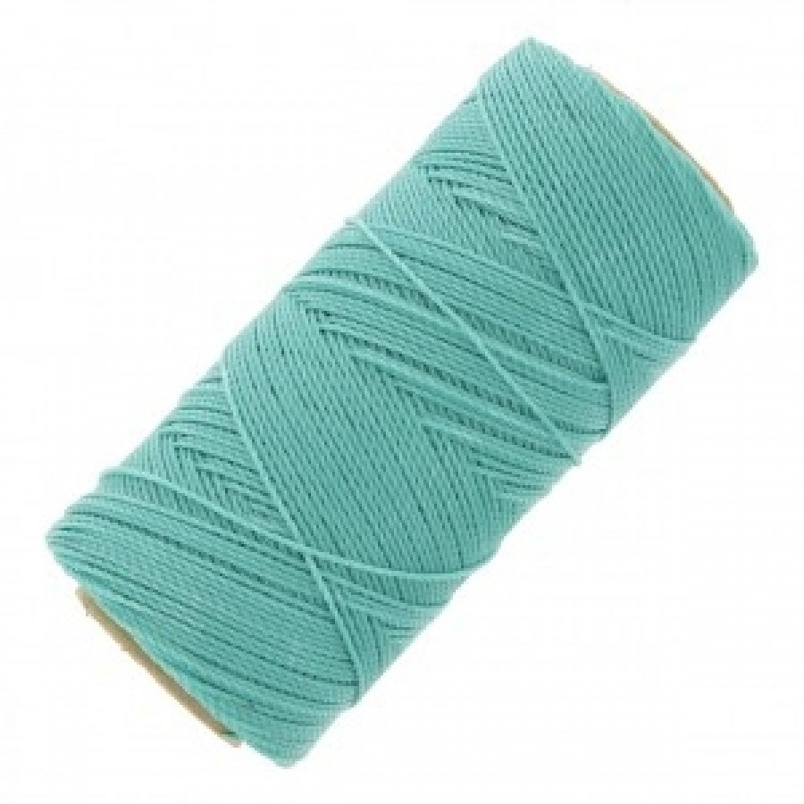 Κερωμένο κορδόνι Linhasita 1mm με ελαφρύ κέρωμα σε frosted blue χρώμα-ανά μέτρο /ιδανικό για να φτιάξεις χειροποίητα κοσμήματα μακραμέ