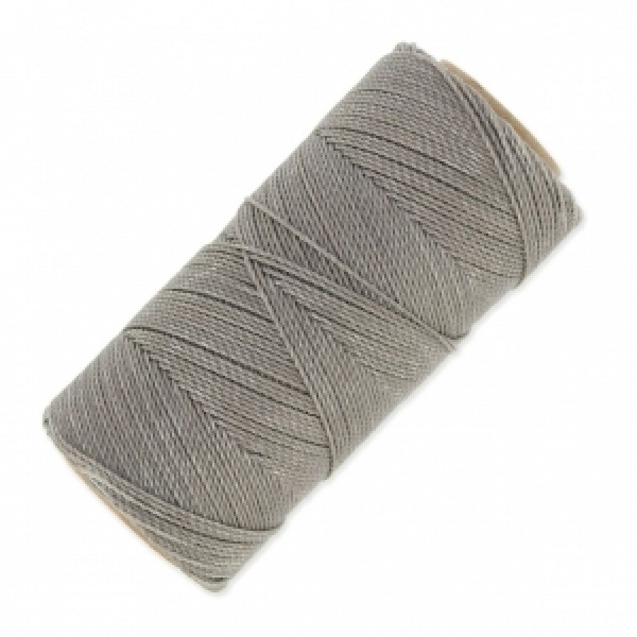 Κερωμένο κορδόνι Linhasita 1mm με ελαφρύ κέρωμα σε γκρί χρώμα,ιδανικό για να φτιάξεις χειροποίητα κοσμήματα μακραμέ-ανά καρούλι 180m(μετρα)