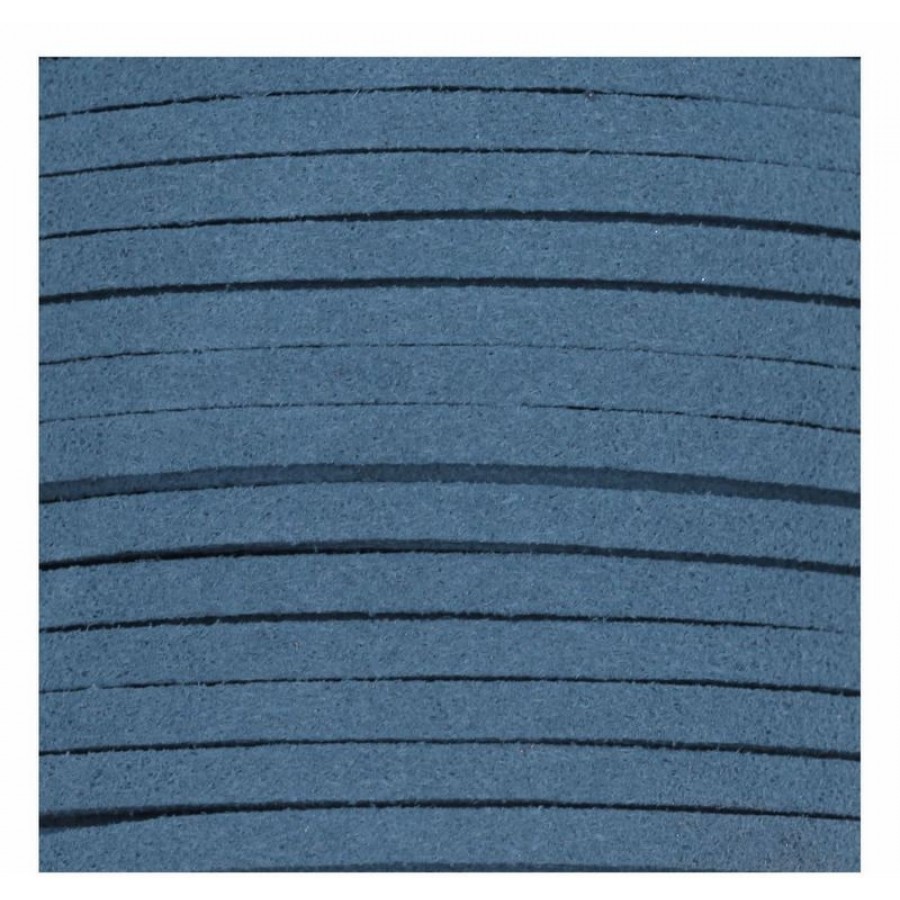 Κορδόνι σουέτ 3mm για την κατασκευή των κοσμημάτων ή των μαρτυρικών σου, σε μπλε ανοιχτό χρώμα-ανά μέτρο