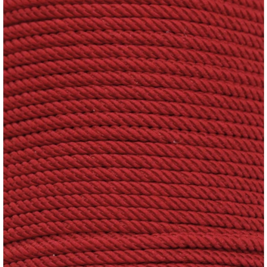 Κορδόνι συνθετικό πλεκτό 1,5mm (με δυνατότητα να καίγεται) σε κόκκινο χρώμα, κατάλληλο για την κατασκευή κοσμημάτων -τιμή ανά μέτρο