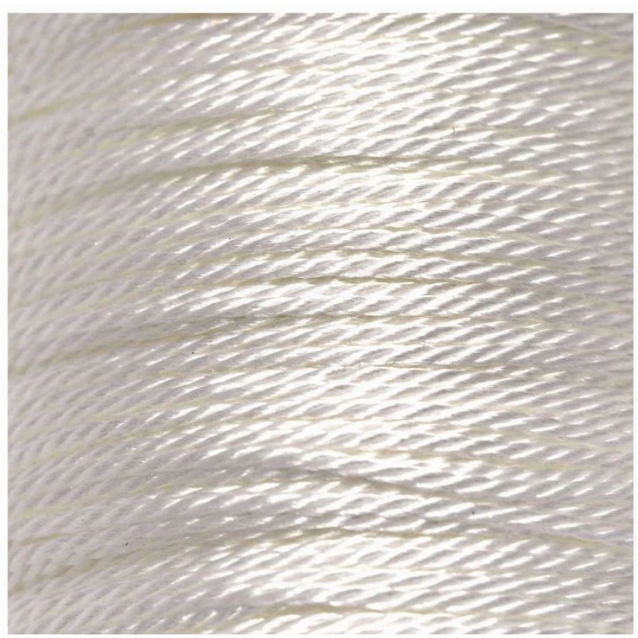 Κορδόνι συνθετικό στριφτό 1mm (με δυνατότητα να καίγεται) σε λευκό χρώμα, κατάλληλο για την κατασκευή κοσμημάτων-τιμή ανά μέτρο