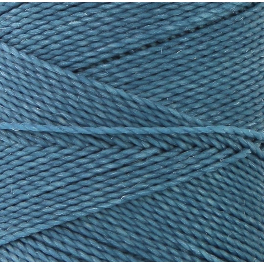 Κερωμένο κορδόνι Linhasita 1mm με ελαφρύ κέρωμα σε capri blue χρώμα, ιδανικό για να φτιάξεις χειροποίητα κοσμήματα μακραμέ-ανά μέτρο
