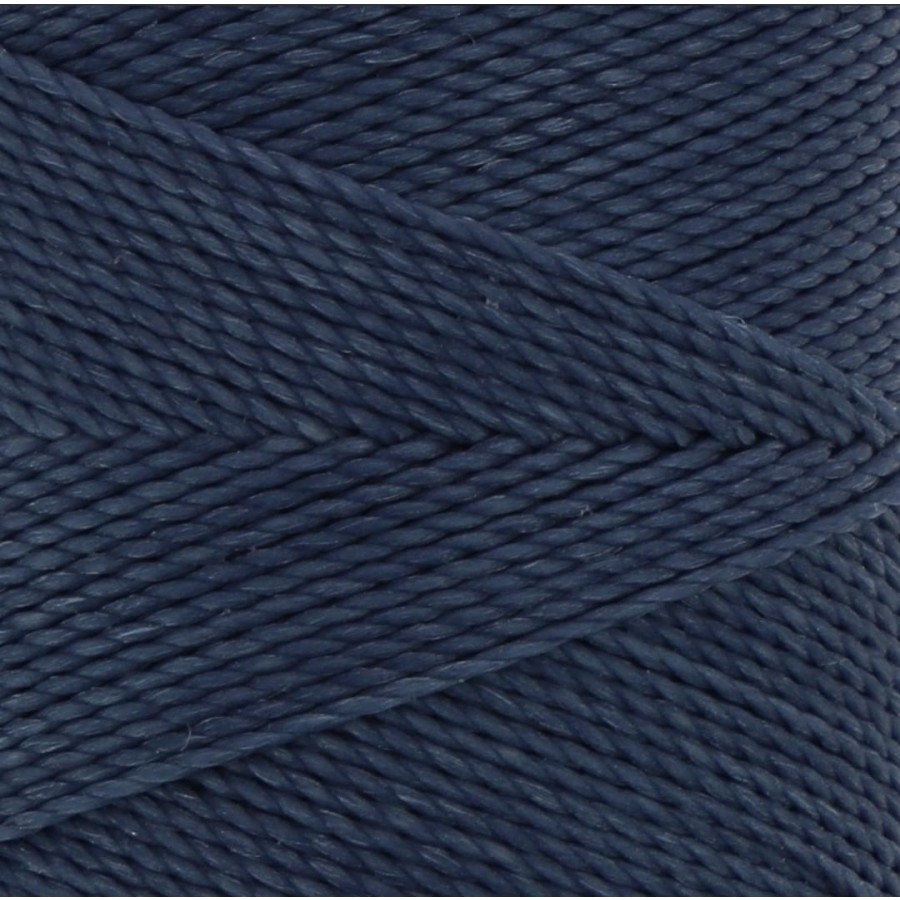 Κερωμένο κορδόνι Linhasita 1mm με ελαφρύ κέρωμα σε χρώμα σκούρο μπλε τζην, ιδανικό για να φτιάξεις χειροποίητα κοσμήματα μακραμέ-τιμή ανά μέτρο