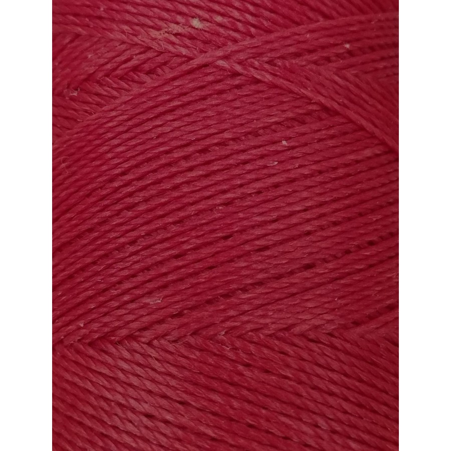 Κερωμένο κορδόνι Linhasita 0,75mm με ελαφρύ κέρωμα σε κόκκινο καδμίου χρώμα,ιδανικό για την κατασκευή κοσμημάτων μακραμέ-ανά μέτρο
