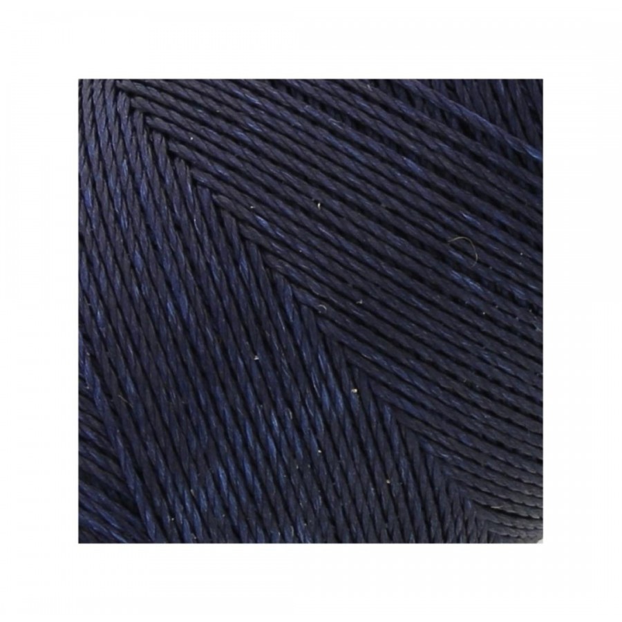 Κερωμένο κορδόνι Linhasita 0.75mm με ελαφρύ κέρωμα σε navy blue χρώμα, ιδανικό για να φτιάξεις χειροποίητα κοσμήματα μακραμέ-ανά μέτρο