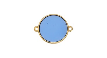 Κύκλος περίγραμμα Bιτρω μπλε 19mm με 2 κρικάκια - τιμή ανά τεμάχιο