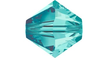 Χάνδρα Swarovski κωνική 6mm με τρύπα 1mm σε blue zircon χρώμα  Τιμή ανα τεμάχιο 