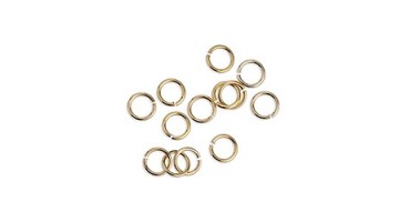 Κρικάκι ορειχάλκινο εξ. διάμετρος 4,5mm και πάχος 0,6mm σε επίχρυσο (24Κ), κατάλληλο για την κατασκευή κοσμημάτων-τιμή ανά συσκευασία 10τμχ