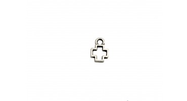 Μεταλλικός κρεμαστός σταυρός περίγραμμα σε ασημί, κατάλληλος για την κατασκευή των μαρτυρικών σου-ανά τεμάχιο