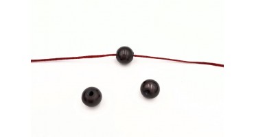 Χάντρα καθρέπτης από ρητίνη 8mm (Ø1.8) σε μαύρο χρώμα τιμη ανα τεμάχιο