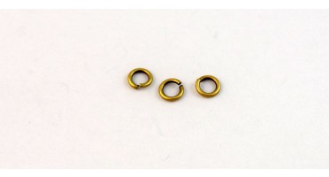 Μεταλλικό Ορειχάλκινο (Μπρούτζινο) ψιλό Κρικάκι Συνδετικό 4.5mm/0.8mm σε  μπρονζέ Τιμή ανα συσκευασία 10τεμαχιων