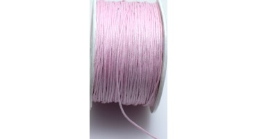 Κηρόσπαγγος βαμβακερός 1mm σε ροζ χρώμα     τιμή ανα μέτρο