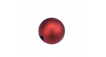 Μεγάλη ακρυλική στρογγυλή χάντρα 25mm και τρύπα Φ4mm σε κόκκινο ματ χρώμα, κατάλληλη για την κατασκευή των γουριών σας-ανά τεμάχιο