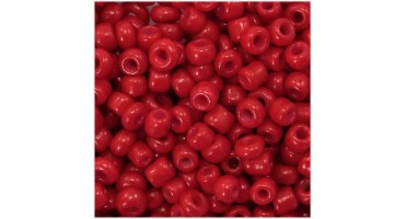 Γυάλινη χάντρα ροκάι No12 (~1,9mm) σε κόκκινο ματ χρώμα, κατάλληλη για την κατασκευή κοσμημάτων-τιμή ανά συσκευασία 20 γραμμ.