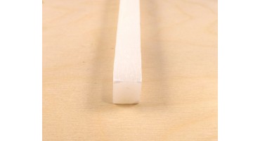 Λαμπάδα ξυστή τετράγωνη 1,5X1,5cm και ύψος 29cm με απαλό άρωμα σε λευκό χρώμα   τιμή ανά τεμάχιο