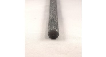 Χειροποίητη λαμπάδα ξυστή στρογγυλή φ1,7cm και ύψος 29cm με απαλό άρωμα σε γκρί χρώμα  τιμή ανά τεμάχιο