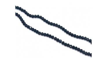 Ροδέλα κρύσταλλο ταγιέ 6mm σκούρο μπλέ ημιδιάφανο-ανά σειρά(±94PCS)
