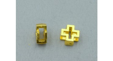 Μεταλλικός περαστός σταυρός περίγραμμα σε χρυσαφί κατάλληλος για την κατασκευή μαρτυρικών-ανά τεμάχιο