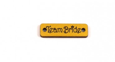 Ξύλινο στοιχείο ταυτότητα ''TeamBride''  σε χρυσό τιμή ανα τεμάχιο