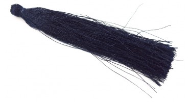 Μακρυά φούντα 90mm σε σκούρο μπλε χρώμα, κατάλληλη για γούρια-ανά τεμάχιο