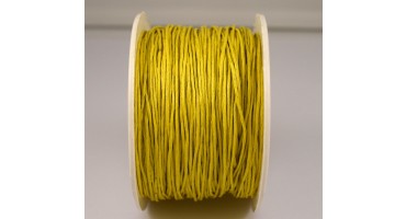 Κηρόσπαγγος βαμβακερός 1mm σε κίτρινο χρώμα τιμή ανα μέτρο