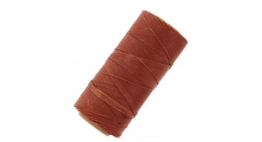 Κερωμένο κορδόνι Linhasita 0.75mm με ελαφρύ κέρωμα σε cinnamon (κανέλα) χρώμα, ιδανικό για να φτιάξεις χειροποίητα κοσμήματα μακραμέ-ανά καροούλι(250m)