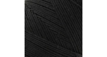 Κερωμένο κορδόνι Linhasita 0.75mm με ελαφρύ κέρωμα σε μαύρο χρώμα, ιδανικό για να φτιάξεις χειροποίητα κοσμήματα μακραμέ-ανά μέτρο