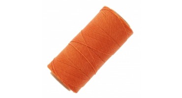 Κερωμένο κορδόνι Linhasita 0.75mm με ελαφρύ κέρωμα σε πορτοκαλί χρώμα, ιδανικό για να φτιάξεις χειροποίητα κοσμήματα μακραμέ-ανά καρούλι(250m περίπου)