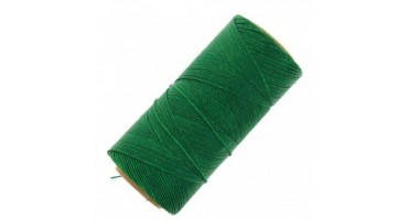 Κερωμένο κορδόνι Linhasita 1mm με ελαφρύ κέρωμα σε πράσινο χρώμα-ανά μέτρο /ιδανικό για χειροποίητα κοσμήματα μακραμέ