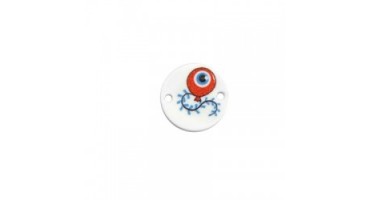 Ακρυλικό στρογγυλό μπαλόνι μάτι Μάρτης 19mm με 2 τρύπες κατάλληλο για να φτιάξετε τα μαρτακια σας . τιμή ανα τεμάχιο