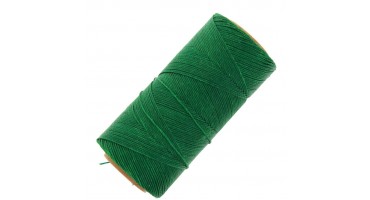 Κερωμένο κορδόνι Linhasita 0.75mm με ελαφρύ κέρωμα σε πράσινο χρώμα, ιδανικό για να φτιάξεις χειροποίητα κοσμήματα μακραμέ-ανά καρούλι 250m(μέτρα)