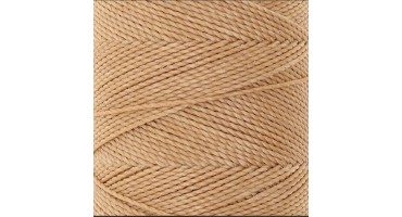 Κερωμένο κορδόνι Linhasita 1mm με ελαφρύ κέρωμα σε golden-beige χρώμα, ιδανικό για να φτιάξεις χειροποίητα κοσμήματα μακραμέ-ανά μέτρο