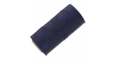 Κερωμένο κορδόνι Linhasita 0.75mm με ελαφρύ κέρωμα σε navy blue χρώμα, ιδανικό για να φτιάξεις χειροποίητα κοσμήματα μακραμέ-ανά καρούλι 250m(μέτρα)