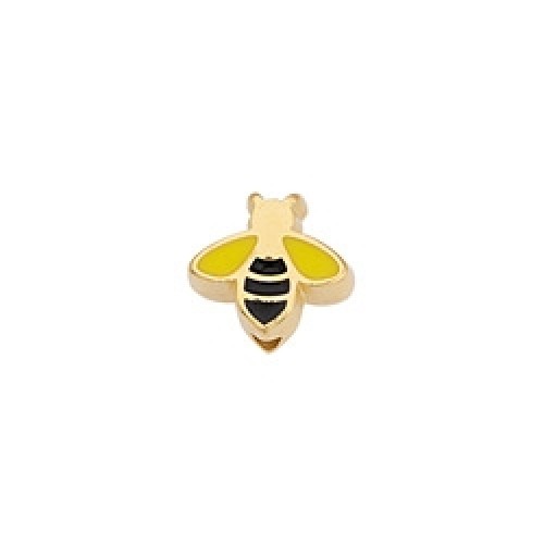 Χάντρα μέλισσα Φ2mm  σε επίχρυσο(24κ),ιδανικό για να φτιάξεις χειροποίητα κοσμήματα-ανά τεμάχιο