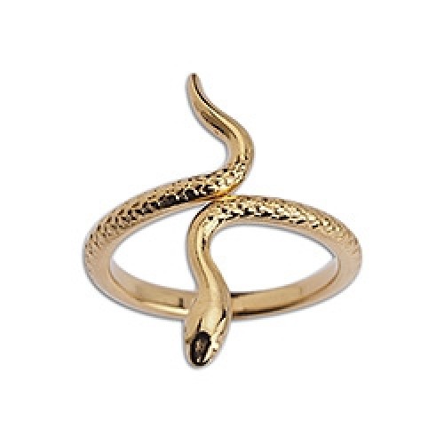 Δαχτυλίδι φίδι επιχρυσωμένο 24κ - τιμή ανά τεμάχιο