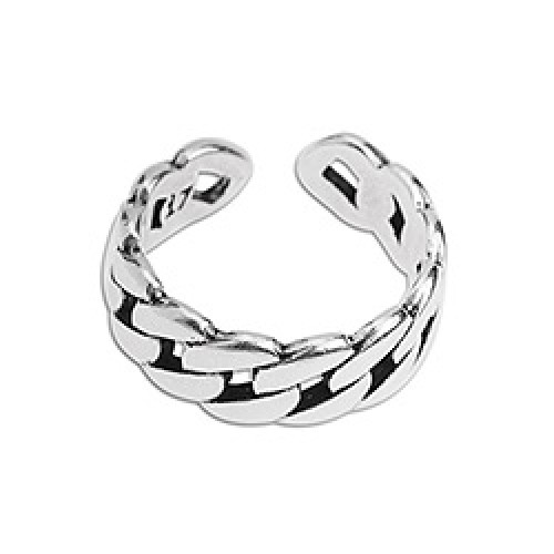 Δαχτυλίδι αλυσίδα σε ασημί αντικέ- ανα τεμάχιο