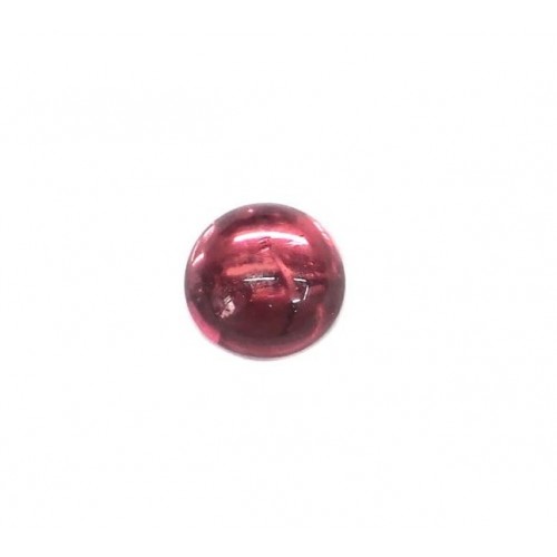 Πέτρα γυάλινη καθρέπτης,στρογγυλή καμπουσόν 8mm σε ροζ indian χρώμα-ανα τεμάχιο