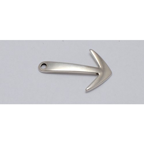 Μεταλλικό κούμπωμα "αγκυρα" 23 x 37 mm επάργυρη     τιμή ανα τεμάχιο